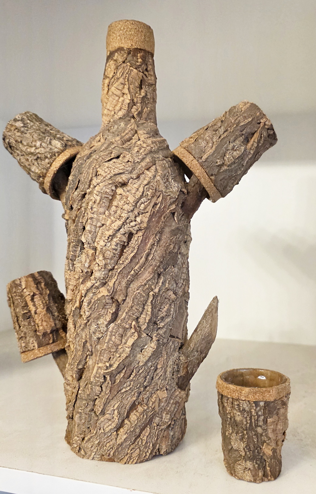 A French Cork Tree Liqueur Bottle